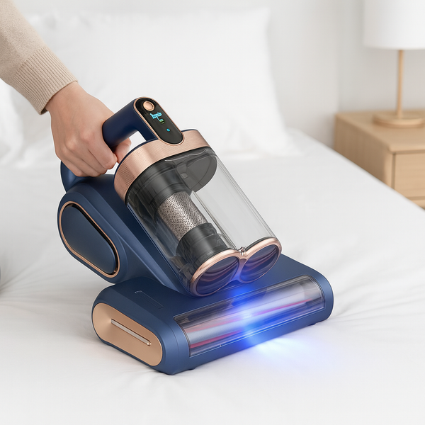 Main image for Vacumatt UltraClean Pro™ combines focused suction, sealed filtration, and a wide fabric head so you can reset mattresses and sofas in just a few passes and feel