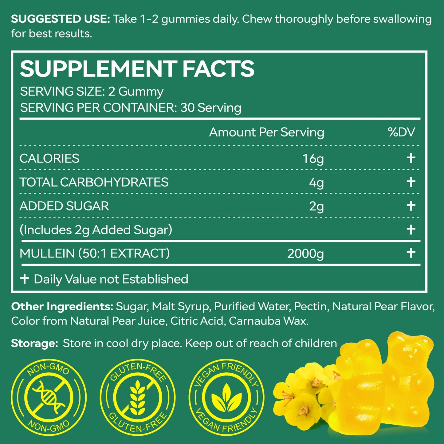 Respira™ Mullein Gummies - Lung & Immune Support