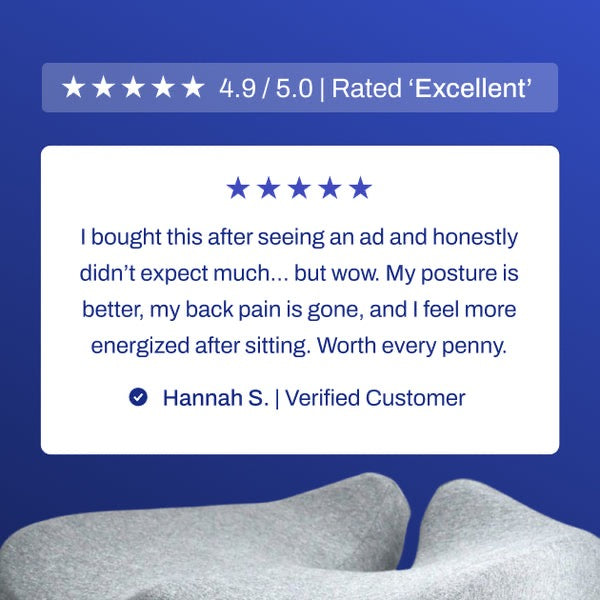 CloudEase™ Orthopedic Memory Foam Seat Cushion