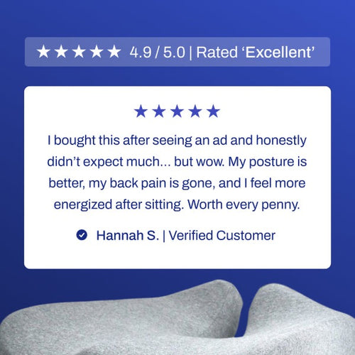 CloudEase™ Orthopedic Memory Foam Seat Cushion