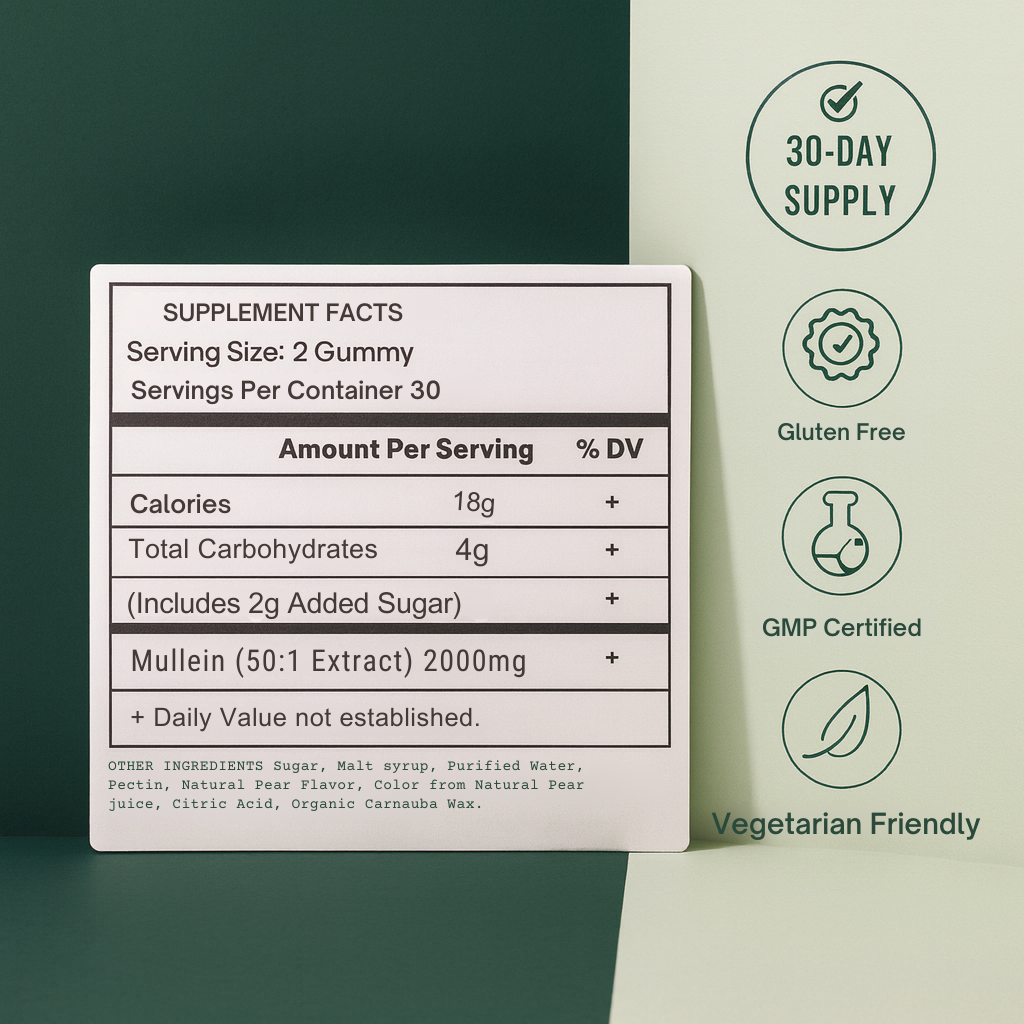 Respira™ Mullein Gummies - Lung & Immune Support 2.0