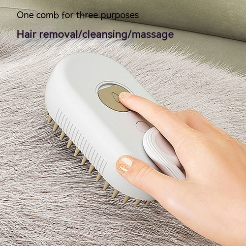 3-in-1 Pet Steamy Grooming Brush