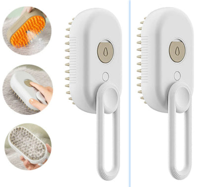 3-in-1 Pet Steamy Grooming Brush